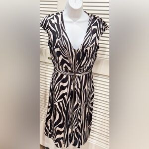 H&M Monochrome Zebra Pattern Dress